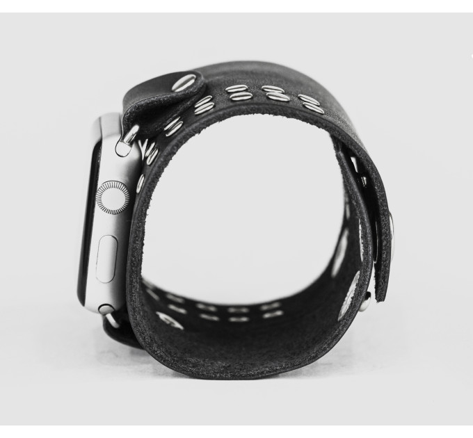 широкий Шкіряний ремінець для Apple Watch серії 3 4 5 6 7 8 9 SE Ultra Ultra 2 38 40 41 42 44 45 49 мм, 1070 