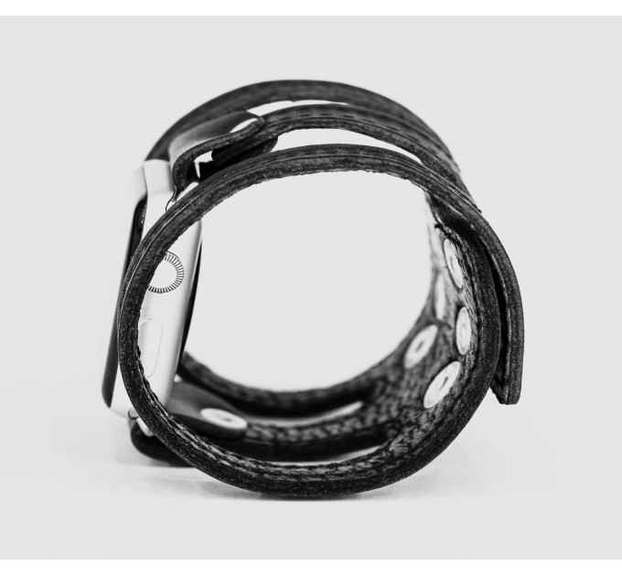 Шкіряний ремінець для Apple Watch серії 3 4 5 6 7 8 9 SE Ultra Ultra 2 та корпусу 38 40 41 42 44 45 49 мм, 1081ст