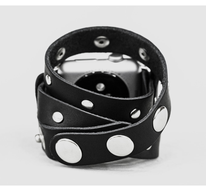 Шкіряний ремінець для Apple Watch серії 3 4 5 6 7 8 9 SE Ultra Ultra 2 38 40 41 42 44 45 49 мм, 1090