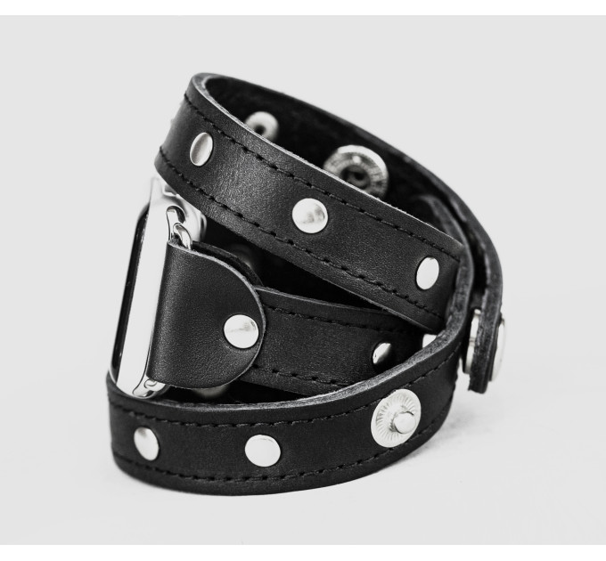 Шкіряний ремінець для Apple Watch серії 3 4 5 6 7 8 9 SE Ultra Ultra 2 38 40 41 42 44 45 49 мм, 1090ст