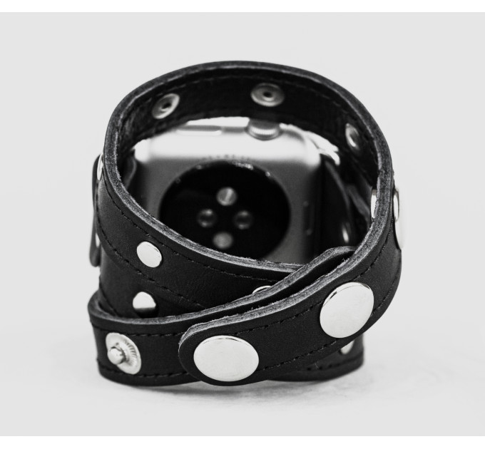 Шкіряний ремінець для Apple Watch серії 3 4 5 6 7 8 9 SE Ultra Ultra 2 38 40 41 42 44 45 49 мм, 1090ст