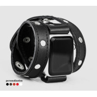 Шкіряний ремінець для Apple Watch серії 3 4 5 6 7 8 9 SE Ultra Ultra 2 38 40 41 42 44 45 49 мм, 1090ст