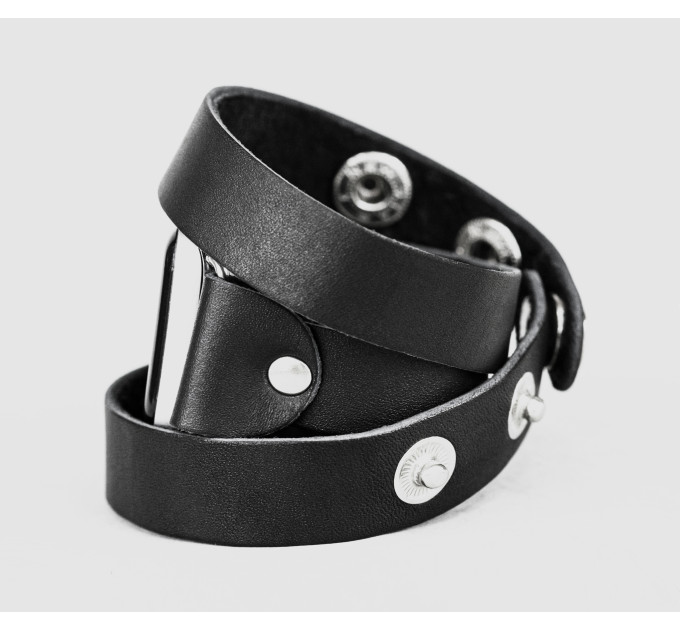 Шкіряний ремінець для Apple Watch серії 3 4 5 6 7 8 9 SE Ultra Ultra 2 38 40 41 42 44 45 49 мм, 1095