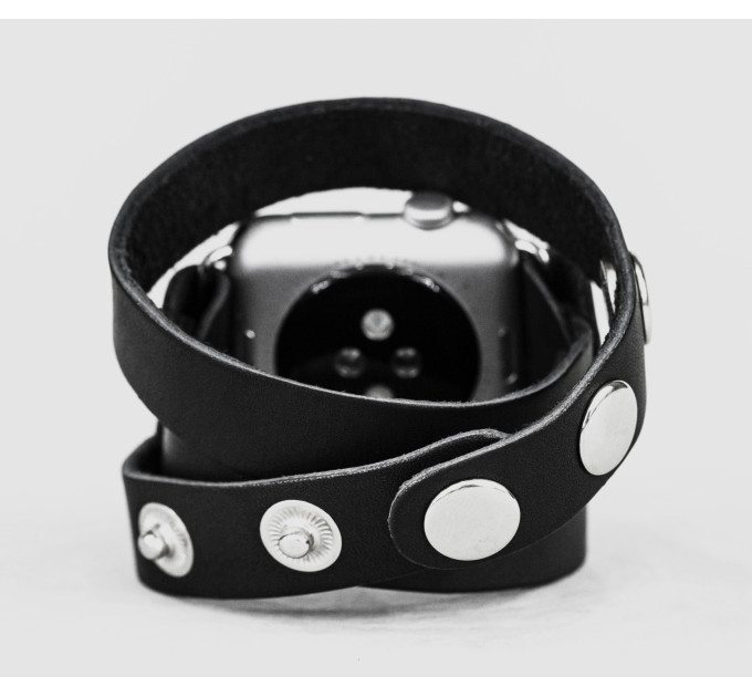 Шкіряний ремінець для Apple Watch серії 3 4 5 6 7 8 9 SE Ultra Ultra 2 38 40 41 42 44 45 49 мм, 1095