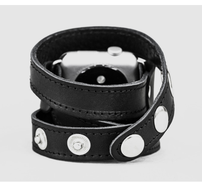 Шкіряний ремінець для Apple Watch серії 3 4 5 6 7 8 9 SE Ultra Ultra 2 38 40 41 42 44 45 49 мм, 1095ст