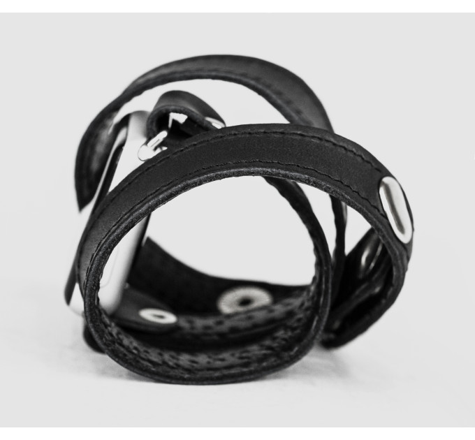 Шкіряний ремінець для Apple Watch серії 3 4 5 6 7 8 9 SE Ultra Ultra 2 38 40 41 42 44 45 49 мм, 1095ст