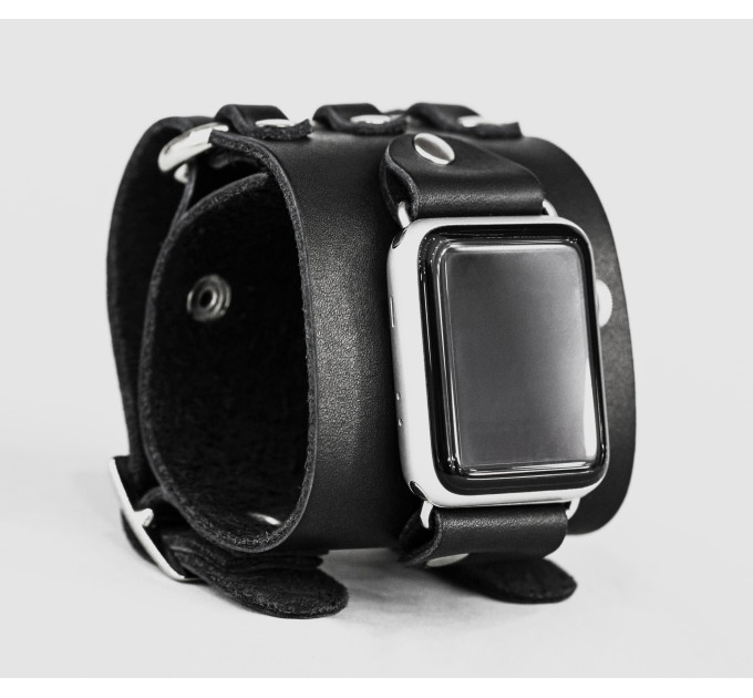 Шкіряний ремінець для Apple Watch серії 3 4 5 6 7 8 9 SE Ultra Ultra 2 та корпусу 38 40 41 42 44 45 49 мм, 1107