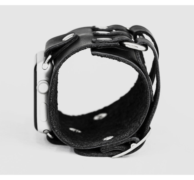 Шкіряний ремінець для Apple Watch серії 3 4 5 6 7 8 9 SE Ultra Ultra 2 та корпусу 38 40 41 42 44 45 49 мм, 1107