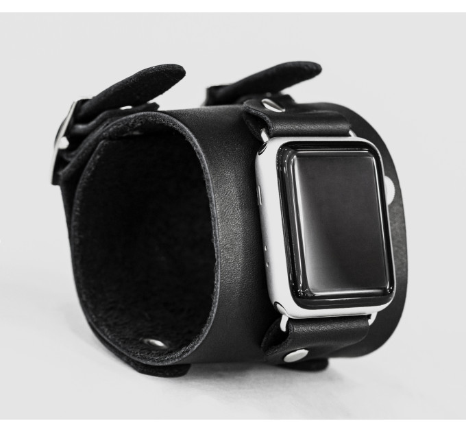 Шкіряний ремінець для Apple Watch серії 3 4 5 6 7 8 9 SE Ultra Ultra 2 та корпусу 38 40 41 42 44 45 49 мм, 1200