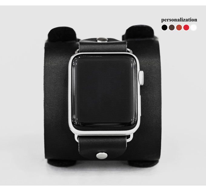 Шкіряний ремінець для Apple Watch серії 3 4 5 6 7 8 9 SE Ultra Ultra 2 та корпусу 38 40 41 42 44 45 49 мм, 1200