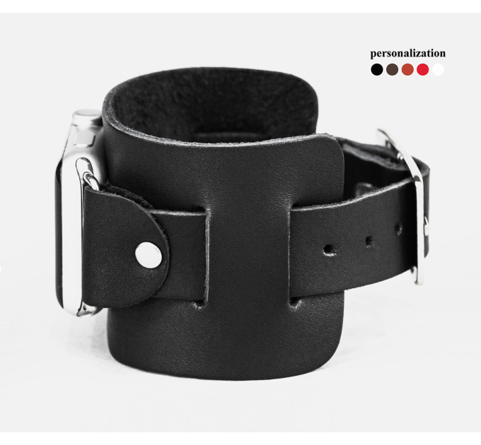 Шкіряний ремінець для Apple Watch серії 3 4 5 6 7 8 9 SE Ultra Ultra 2 та корпусу 38 40 41 42 44 45 49 мм, 1230