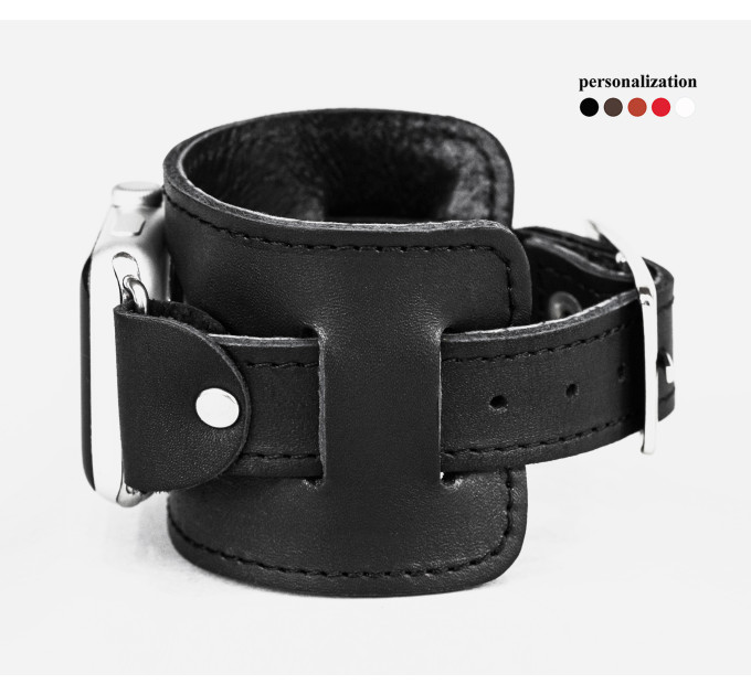 Шкіряний ремінець для Apple Watch серії 3 4 5 6 7 8 9 SE Ultra Ultra 2 та корпусу 38 40 41 42 44 45 49 мм, 1230ст