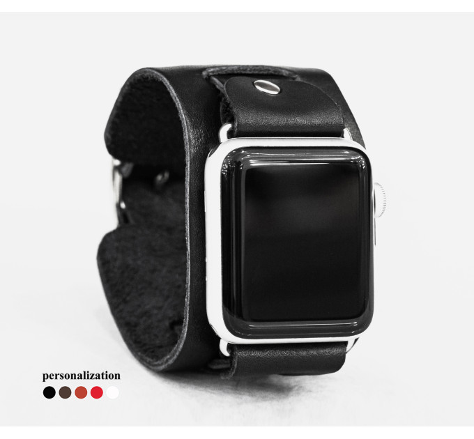 Шкіряний ремінець для Apple Watch серії 3 4 5 6 7 8 9 SE Ultra Ultra 2 та корпусу 38 40 41 42 44 45 49 мм, 1240