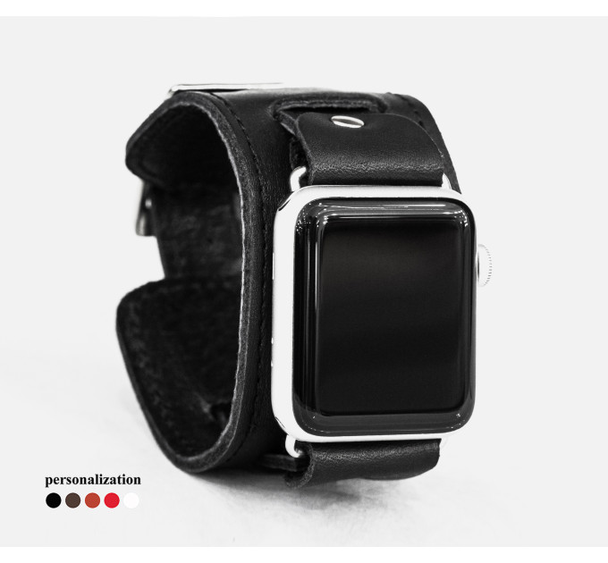 Шкіряний ремінець для Apple Watch серії 3 4 5 6 7 8 9 SE Ultra Ultra 2 та корпусу 38 40 41 42 44 45 49 мм, 1240ст