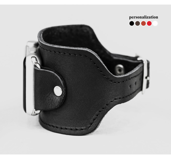 Шкіряний ремінець для Apple Watch серії 3 4 5 6 7 8 9 SE Ultra Ultra 2 та корпусу 38 40 41 42 44 45 49 мм, 1310ст