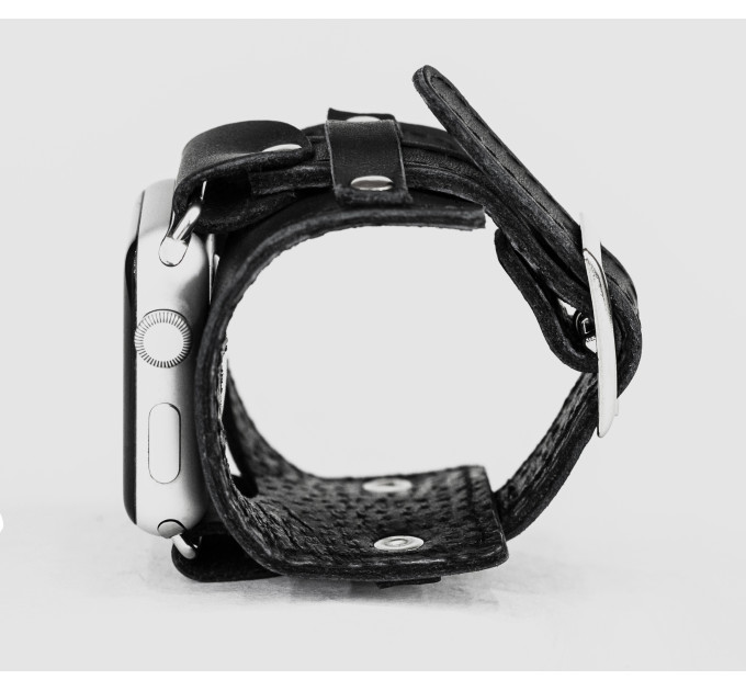 Шкіряний ремінець для Apple Watch серії 3 4 5 6 7 8 9 SE Ultra Ultra 2 та корпусу 38 40 41 42 44 45 49 мм, 1335ст