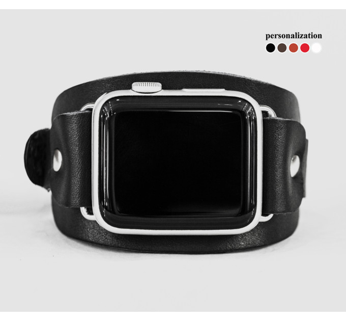 Шкіряний ремінець для Apple Watch серії 3 4 5 6 7 8 9 SE Ultra Ultra 2 та корпусу 38 40 41 42 44 45 49 мм, 1357