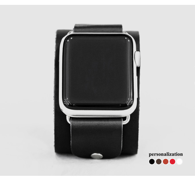 Шкіряний ремінець для Apple Watch серії 3 4 5 6 7 8 9 SE Ultra Ultra 2 та корпусу 38 40 41 42 44 45 49 мм, 1362