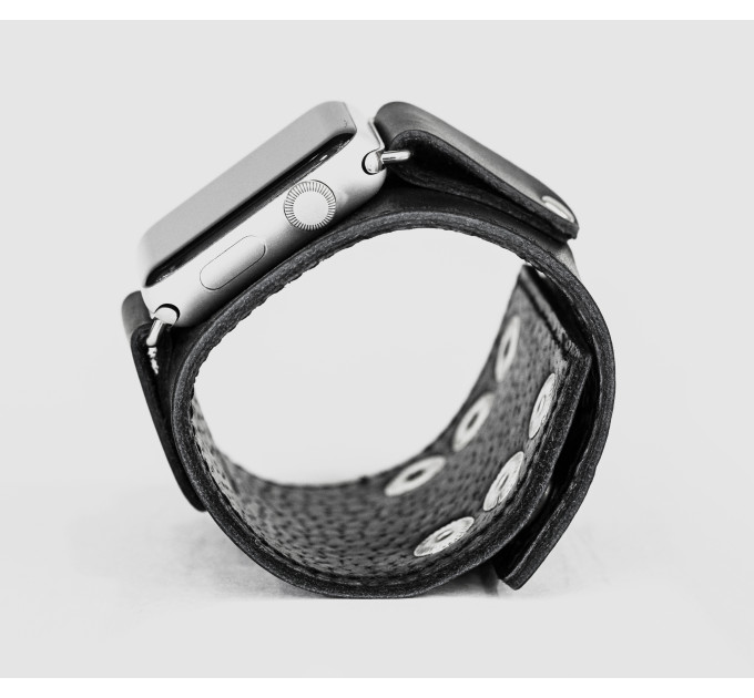 Шкіряний ремінець для Apple Watch серії 3 4 5 6 7 8 9 SE Ultra Ultra 2 та корпусу 38 40 41 42 44 45 49 мм, 1363ст