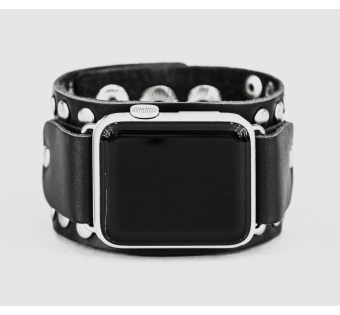 Шкіряний ремінець для Apple Watch серії 3 4 5 6 7 8 9 SE Ultra Ultra 2 та корпусу 38 40 41 42 44 45 49 мм, 1364