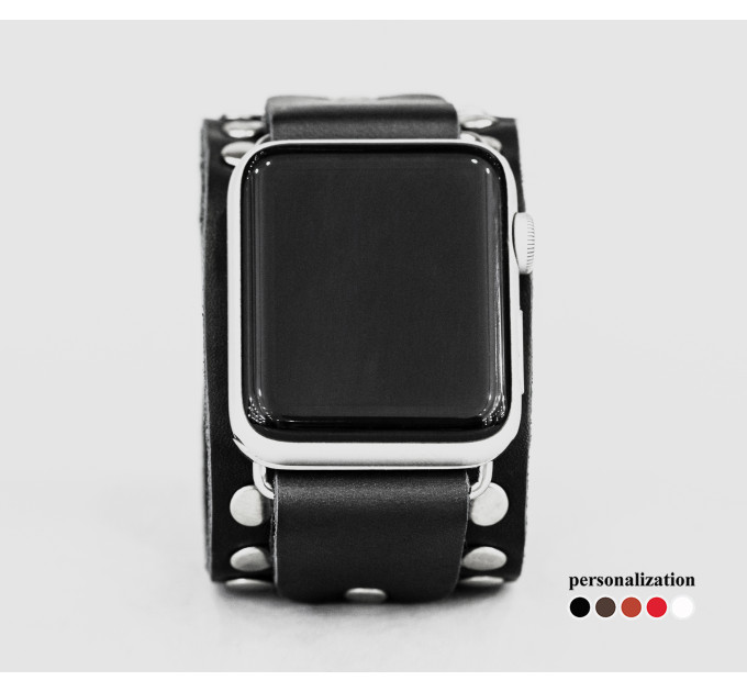 Шкіряний ремінець для Apple Watch серії 3 4 5 6 7 8 9 SE Ultra Ultra 2 та корпусу 38 40 41 42 44 45 49 мм, 1364