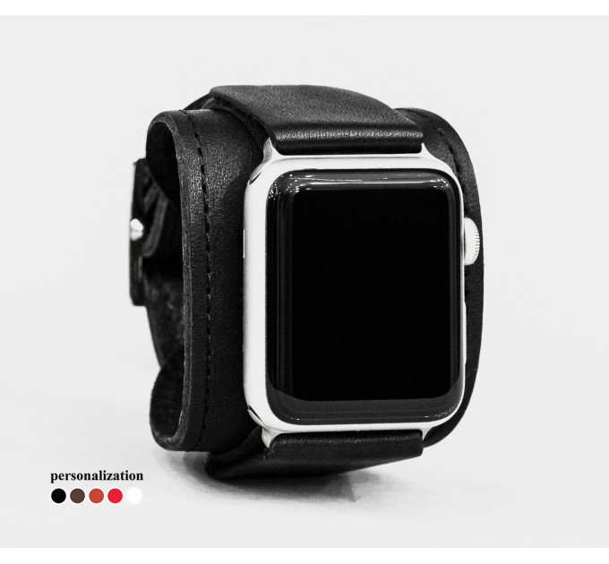 Шкіряний ремінець для Apple Watch серії 3 4 5 6 7 8 9 SE Ultra Ultra 2 та корпусу 38 40 41 42 44 45 49 мм, 1530ст