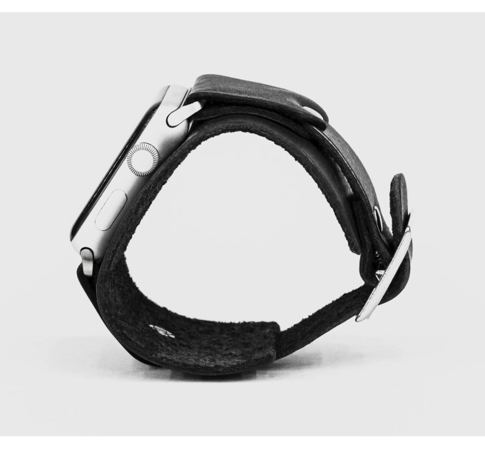 Шкіряний ремінець для Apple Watch серії 3 4 5 6 7 8 9 SE Ultra Ultra 2 та корпусу 38 40 41 42 44 45 49 мм, 1540