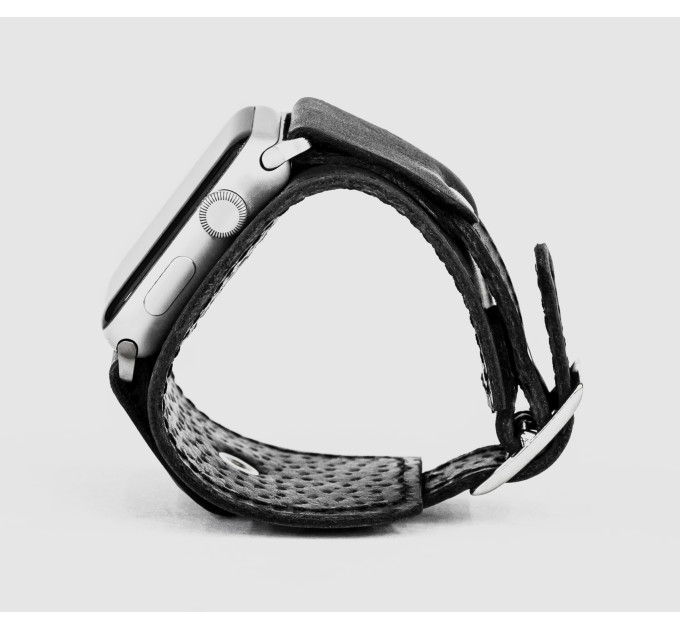 Шкіряний ремінець для Apple Watch серії 3 4 5 6 7 8 9 SE Ultra Ultra 2 та корпусу 38 40 41 42 44 45 49 мм, 1540ст