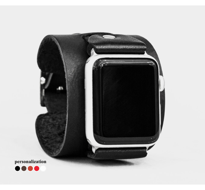 Шкіряний ремінець для Apple Watch серії 3 4 5 6 7 8 9 SE Ultra Ultra 2 та корпусу 38 40 41 42 44 45 49 мм, 1550