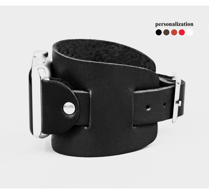 Шкіряний ремінець для Apple Watch серії 3 4 5 6 7 8 9 SE Ultra Ultra 2 та корпусу 38 40 41 42 44 45 49 мм, 1550