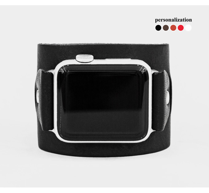Шкіряний ремінець для Apple Watch серії 3 4 5 6 7 8 9 SE Ultra Ultra 2 та корпусу 38 40 41 42 44 45 49 мм, 1550