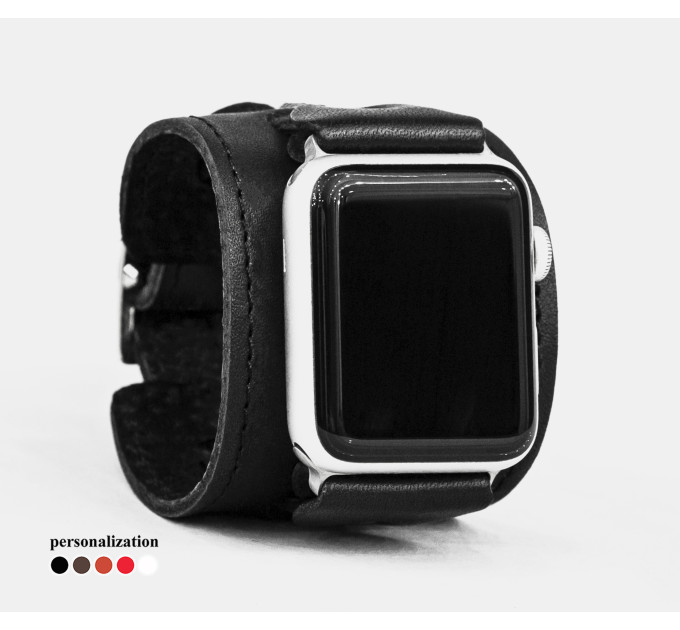 Шкіряний ремінець для Apple Watch серії 3 4 5 6 7 8 9 SE Ultra Ultra 2 та корпусу 38 40 41 42 44 45 49 мм, 1550ст