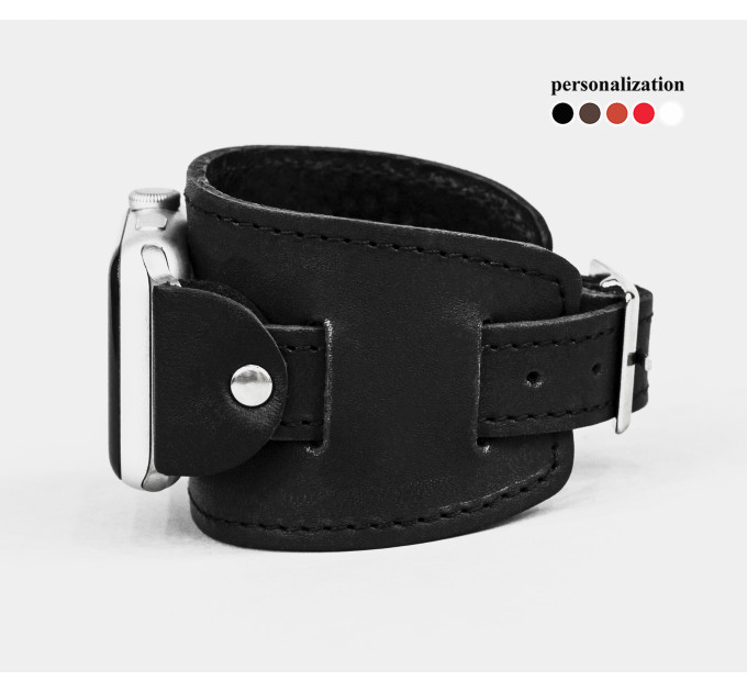 Шкіряний ремінець для Apple Watch серії 3 4 5 6 7 8 9 SE Ultra Ultra 2 та корпусу 38 40 41 42 44 45 49 мм, 1550ст