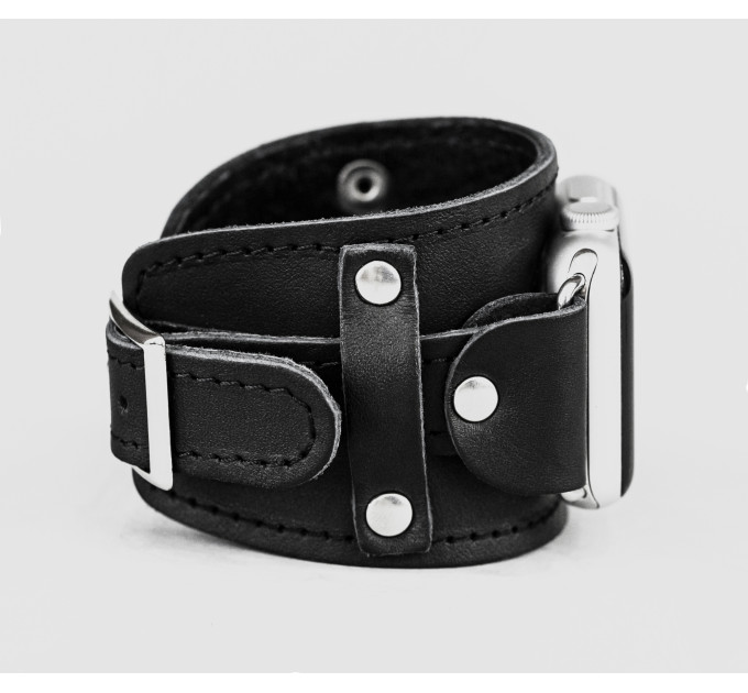 Шкіряний ремінець для Apple Watch серії 3 4 5 6 7 8 9 SE Ultra Ultra 2 та корпусу 38 40 41 42 44 45 49 мм, 1552ст