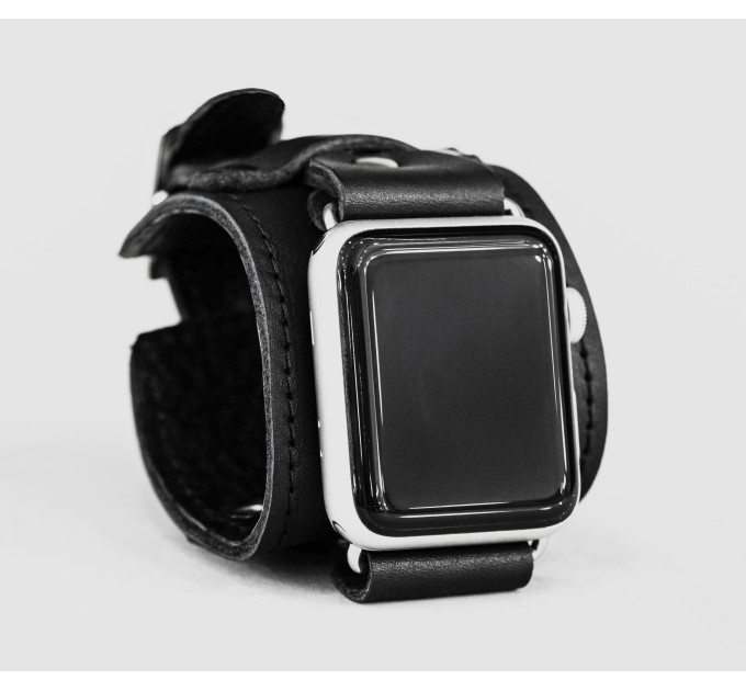 Шкіряний ремінець для Apple Watch серії 3 4 5 6 7 8 9 SE Ultra Ultra 2 та корпусу 38 40 41 42 44 45 49 мм, 1552ст