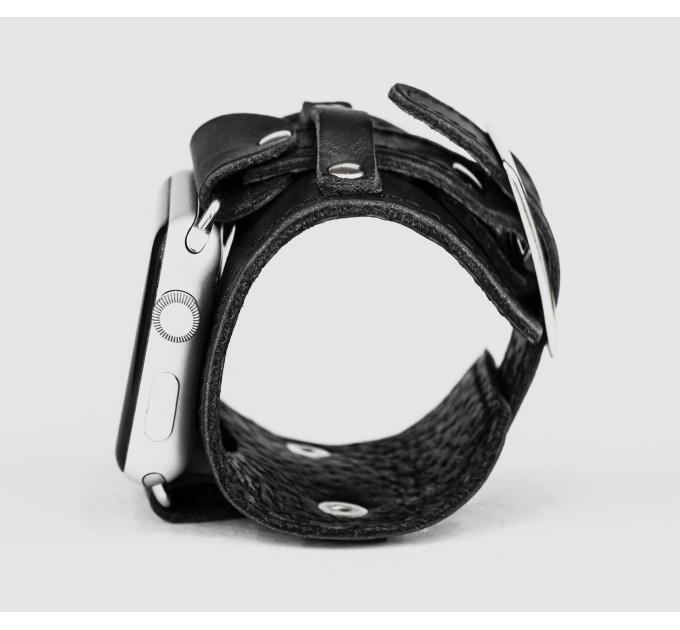 Шкіряний ремінець для Apple Watch серії 3 4 5 6 7 8 9 SE Ultra Ultra 2 та корпусу 38 40 41 42 44 45 49 мм, 1552ст