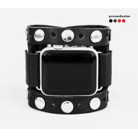 Шкіряний ремінець для Apple Watch серії 3 4 5 6 7 8 9 SE Ultra Ultra 2 та корпусу 38 40 41 42 44 45 49 мм, 1625