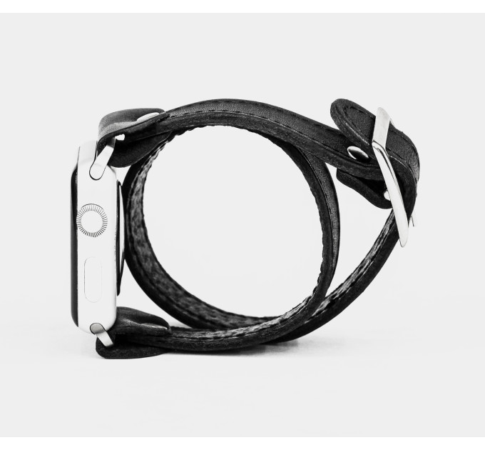 Шкіряний ремінець для Apple Watch серії 3 4 5 6 7 8 9 SE Ultra Ultra 2 38 40 41 42 44 45 49 мм, 1810ст