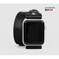 Шкіряний ремінець для Apple Watch серії 3 4 5 6 7 8 9 SE Ultra Ultra 2 38 40 41 42 44 45 49 мм, 1810ст
