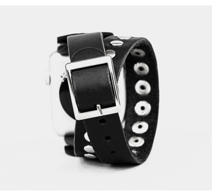 Шкіряний ремінець для Apple Watch серії 3 4 5 6 7 8 9 SE Ultra Ultra 2 38 40 41 42 44 45 49 мм, 1820