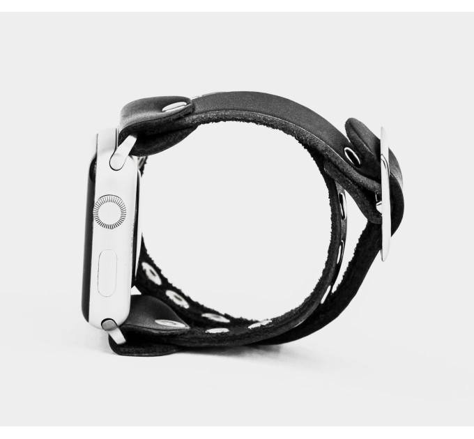 Шкіряний ремінець для Apple Watch серії 3 4 5 6 7 8 9 SE Ultra Ultra 2 38 40 41 42 44 45 49 мм, 1820