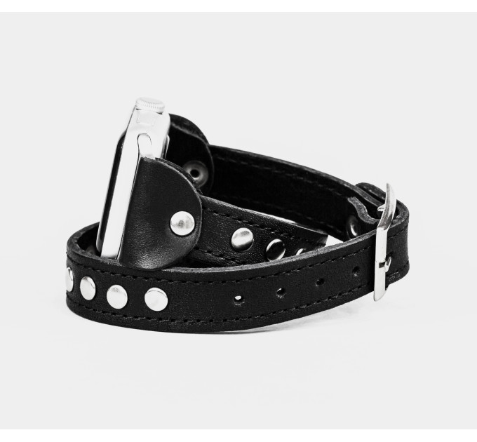 Шкіряний ремінець для Apple Watch серії 3 4 5 6 7 8 9 SE Ultra Ultra 2 38 40 41 42 44 45 49 мм, 1820ст