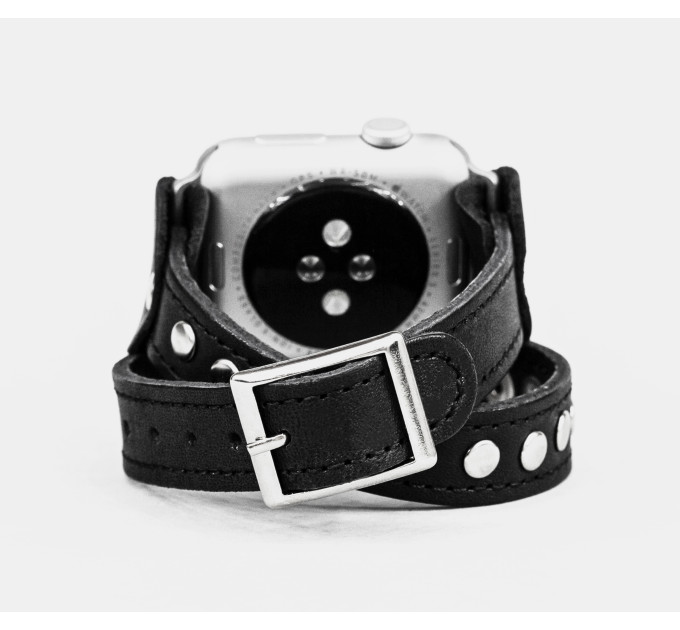 Шкіряний ремінець для Apple Watch серії 3 4 5 6 7 8 9 SE Ultra Ultra 2 38 40 41 42 44 45 49 мм, 1820ст