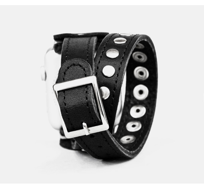 Шкіряний ремінець для Apple Watch серії 3 4 5 6 7 8 9 SE Ultra Ultra 2 38 40 41 42 44 45 49 мм, 1820ст