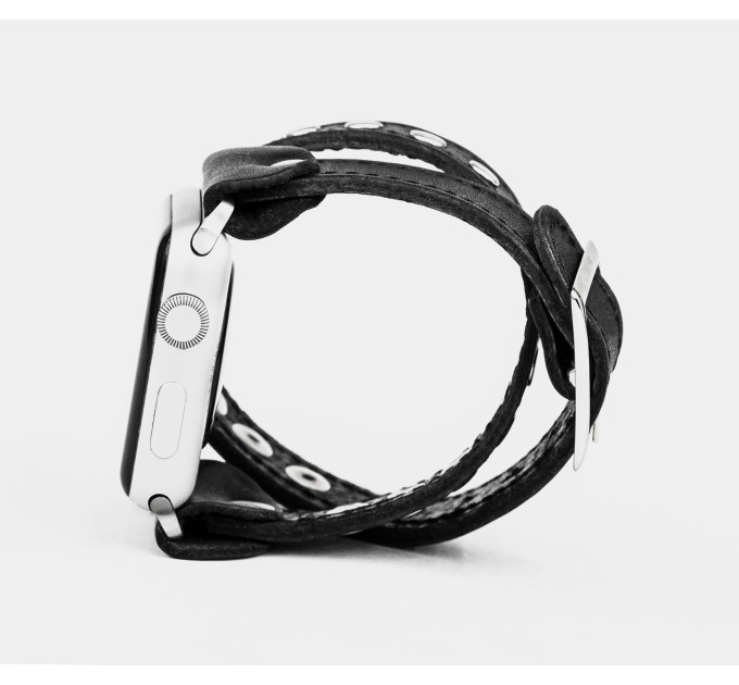 Шкіряний ремінець для Apple Watch серії 3 4 5 6 7 8 9 SE Ultra Ultra 2 38 40 41 42 44 45 49 мм, 1820ст