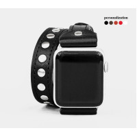 Шкіряний ремінець для Apple Watch серії 3 4 5 6 7 8 9 SE Ultra Ultra 2 38 40 41 42 44 45 49 мм, 1820ст