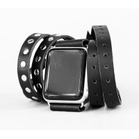 Шкіряний ремінець для Apple Watch серії 3 4 5 6 7 8 9 SE Ultra Ultra 2 38 40 41 42 44 45 49 мм, 1856