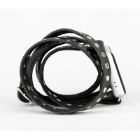 Шкіряний ремінець для Apple Watch серії 3 4 5 6 7 8 9 SE Ultra Ultra 2 38 40 41 42 44 45 49 мм, 1856