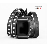 Шкіряний ремінець для Apple Watch серії 3 4 5 6 7 8 9 SE Ultra Ultra 2 38 40 41 42 44 45 49 мм, 1856