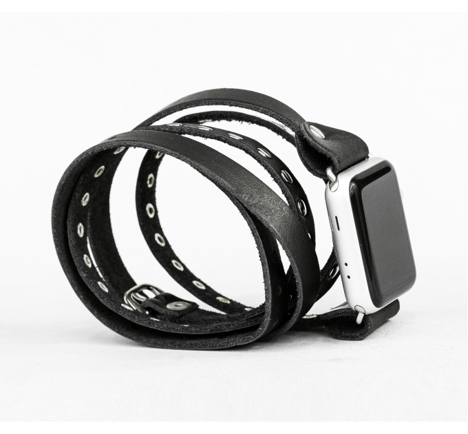 Шкіряний ремінець для Apple Watch серії 3 4 5 6 7 8 9 SE Ultra Ultra 2 38 40 41 42 44 45 49 мм, 1857